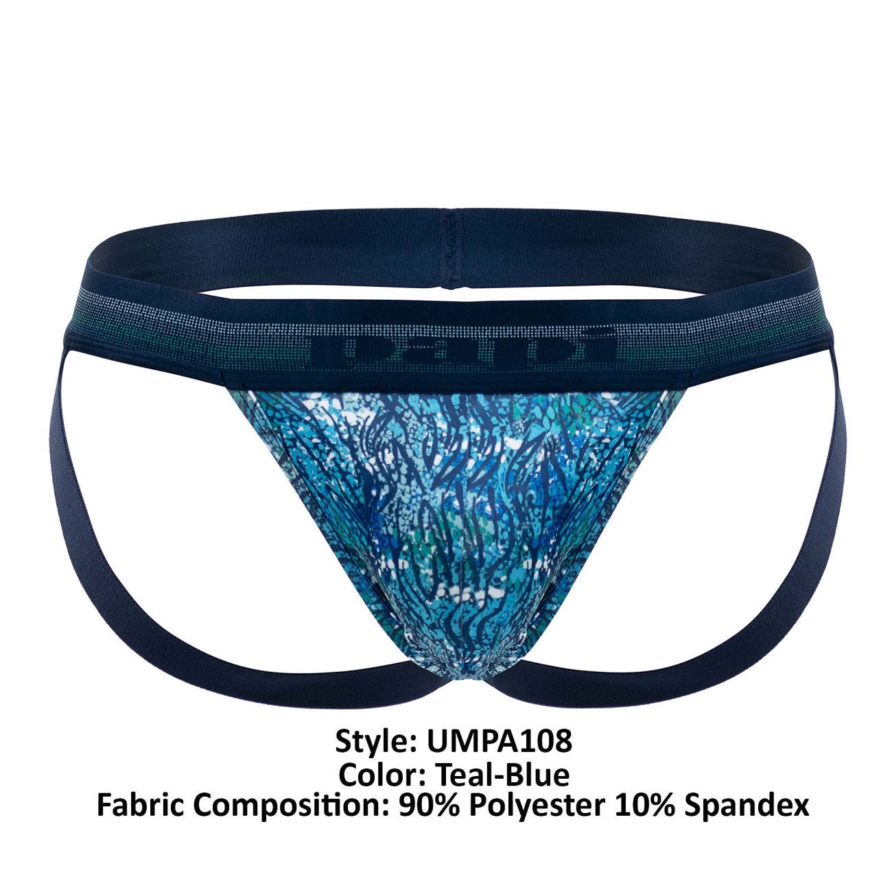 Papi UMPA108 2PK Microflex Performance Jockstrap Teal-Blue