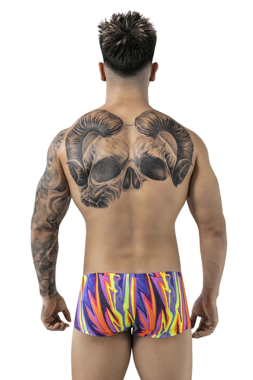 Pikante 1828 Abstract Colourful Festive Mens Trunks Purple Multi