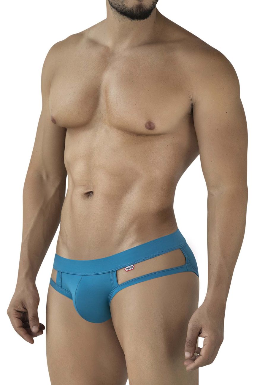 Pikante 2114 Lenox Mens Modern Minimalist Briefs Blue
