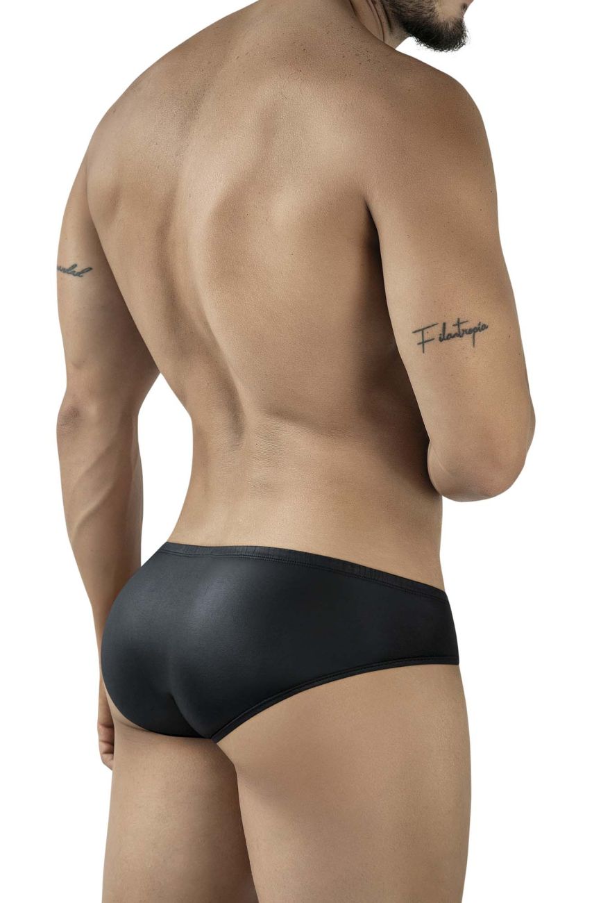 Pikante 2118 Candy Mens Bold Wet-look Briefs Black