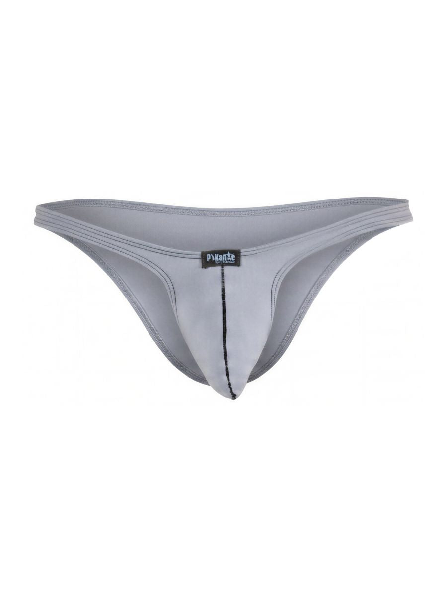 Pikante PIK 26106 Neftis Mens Minimalist Lightweight Bikini Brief Gray