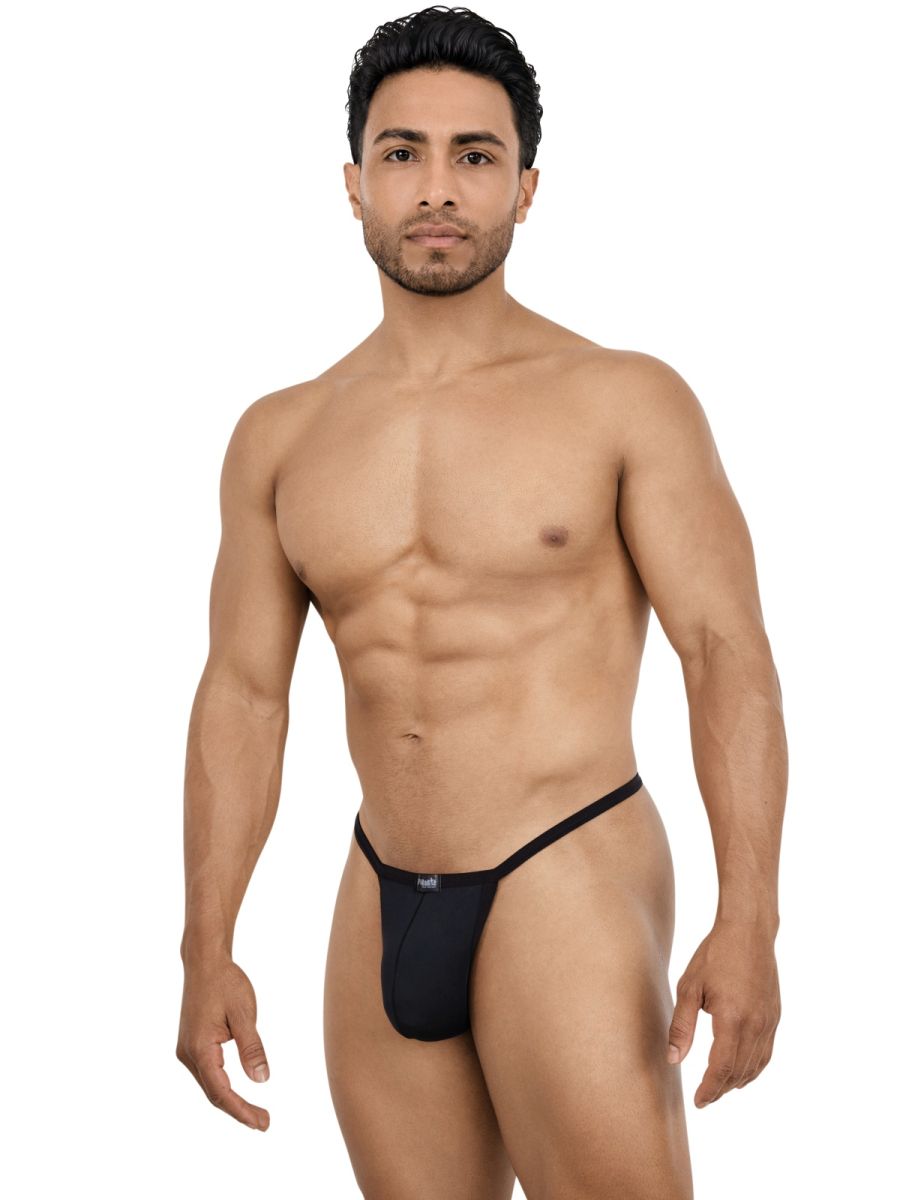 Pikante PIK 26110 Khonsu Mens Barely There Thongs Black