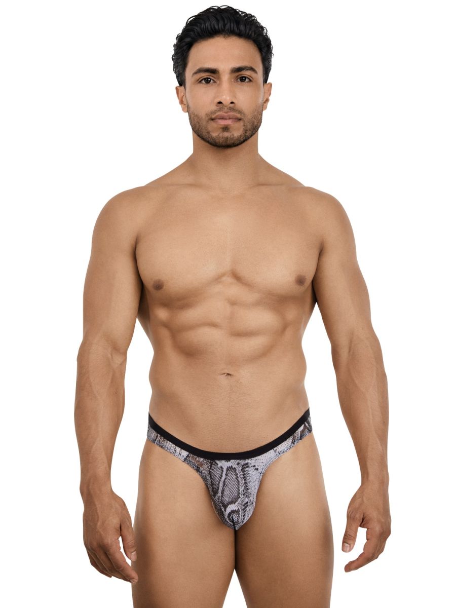 Pikante PIK 26112 Piton Mens Animal Snake Print Thongs Multi-coloured