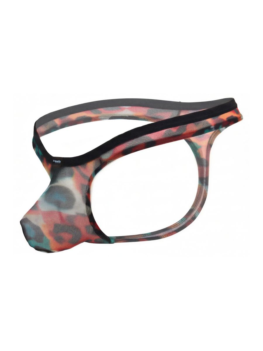 Pikante PIK 26124 Mens Unleash Your Wild Side Animal Print Thongs Multi-coloured