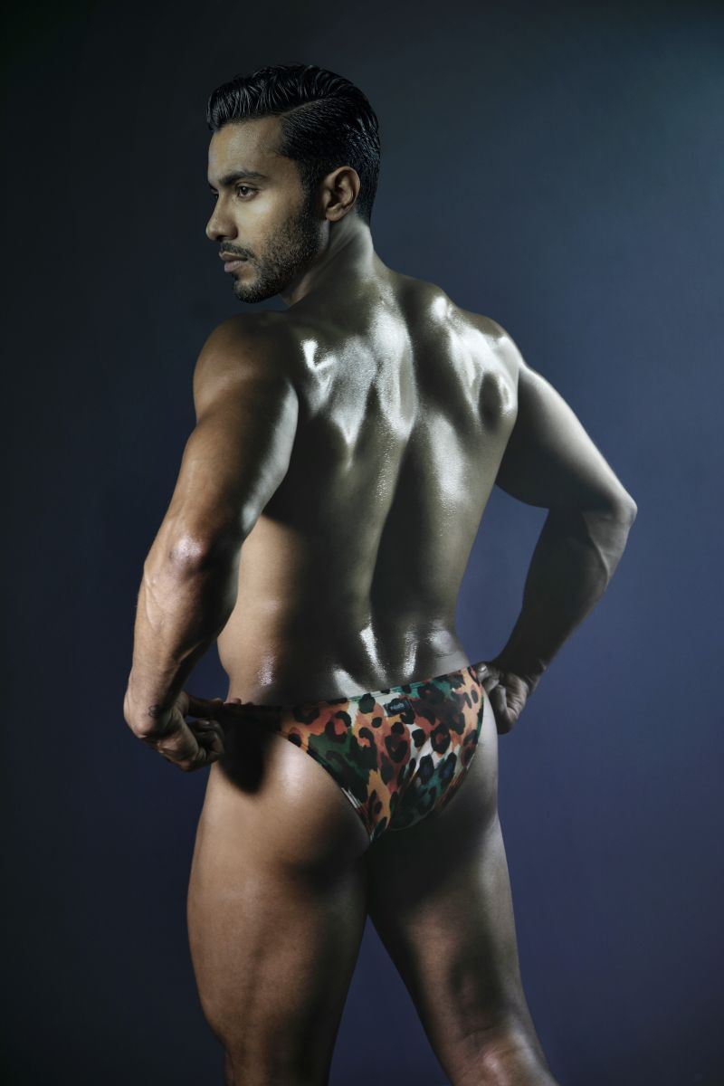 Pikante PIK 26125 Mens Sexy Animal Print Bikini Brief Multi-coloured