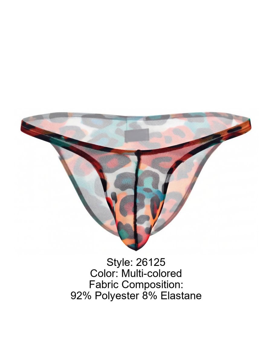 Pikante PIK 26125 Mens Sexy Animal Print Bikini Brief Multi-coloured