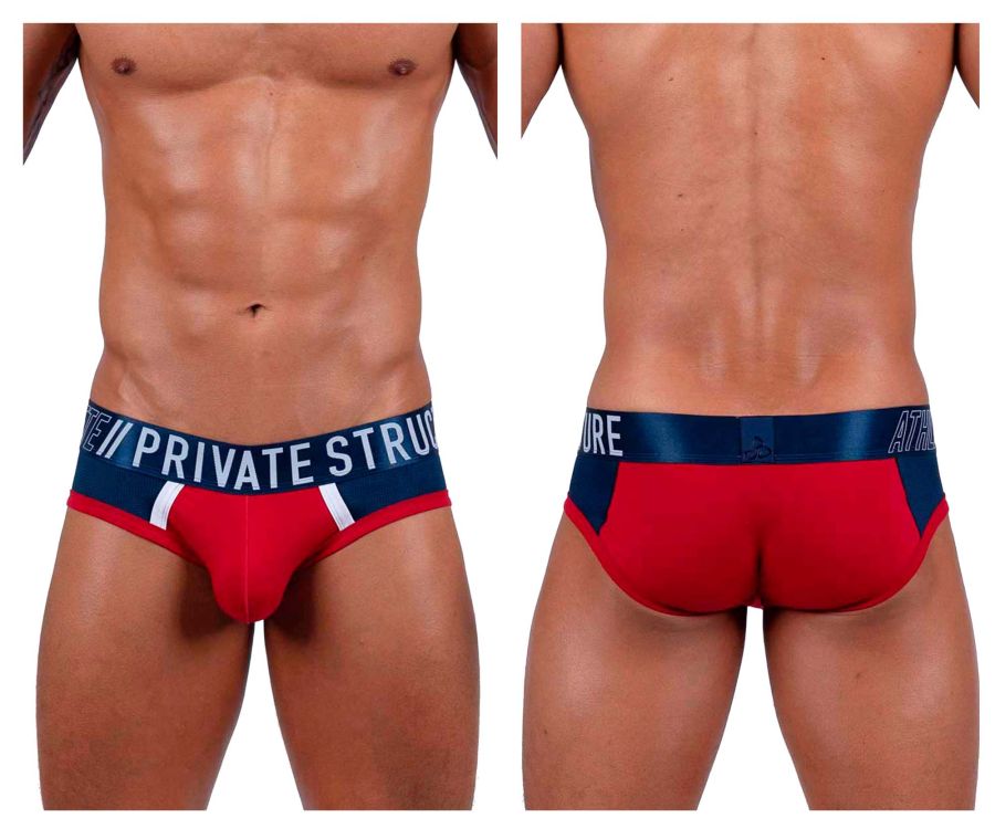 Private Structure BAUT4388 Athlete Mini Briefs Red Falcon