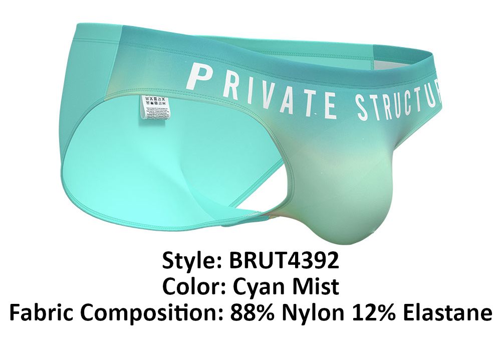 Private Structure BRUT4392 Bare Bikini Cyan Mist