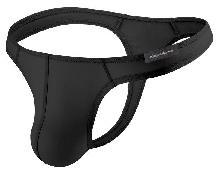 Private Structure DGEMU3545BT Desire Glaze Thong Black