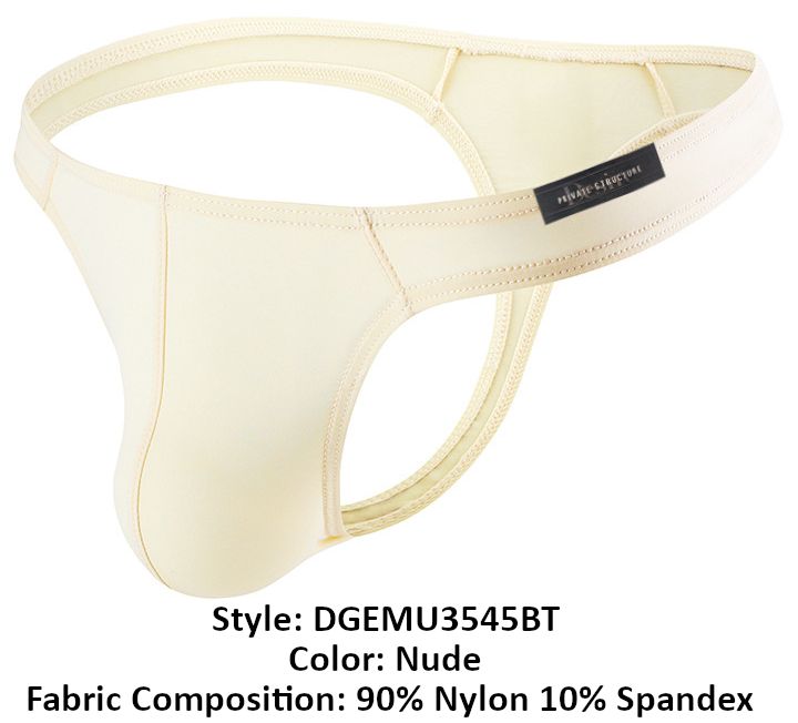 Private Structure DGEMU3545BT Desire Glaze Thong Nude