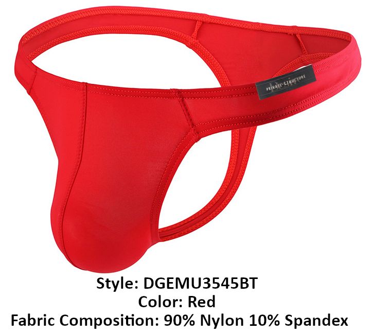 Private Structure DGEMU3545BT Desire Glaze Thong Red