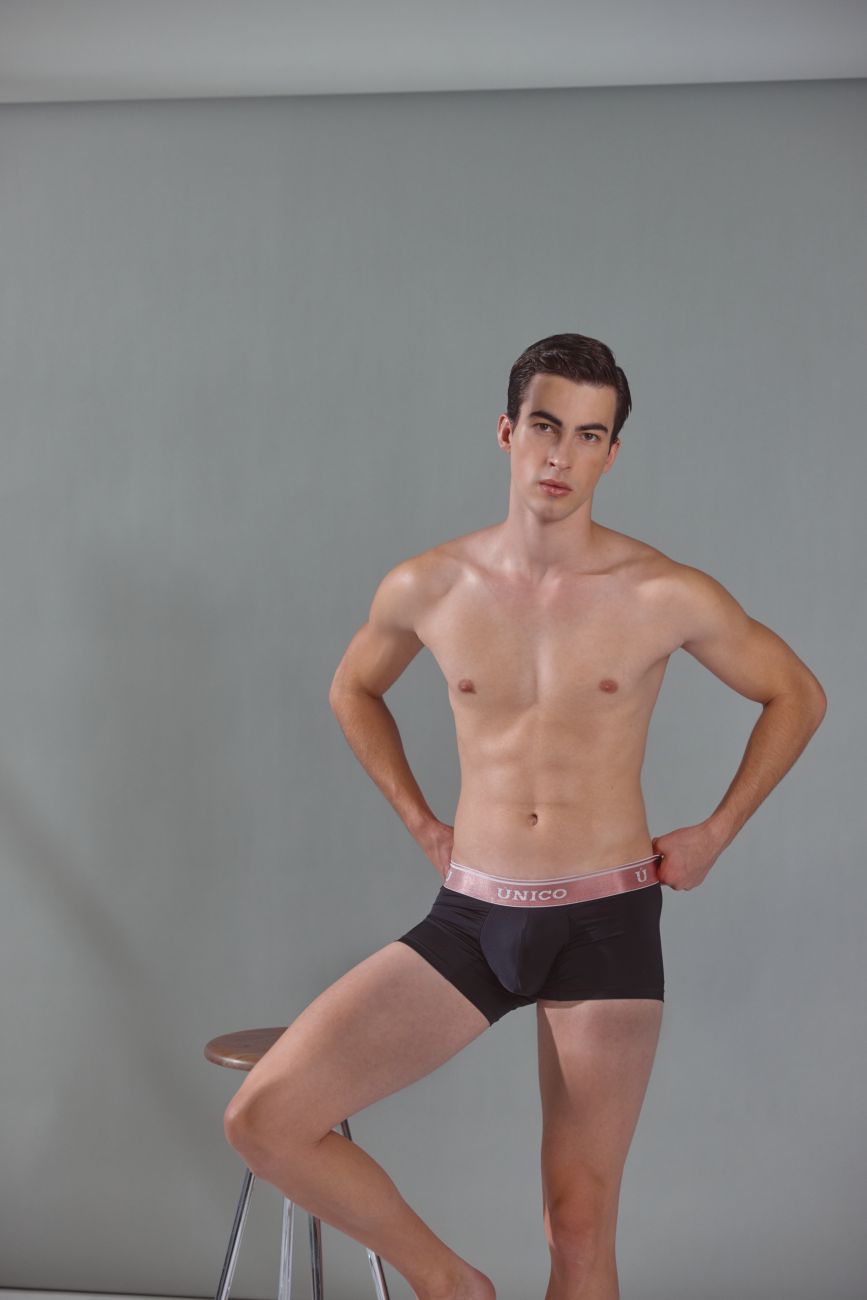 Unico 24110100108 Oro Rosa Comfortable Boxer Shorts Trunks Black