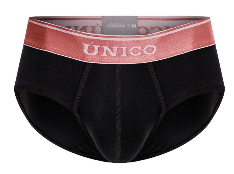 Unico 24110101108 Oro Rosa Mens Comfortable Soft Briefs Black