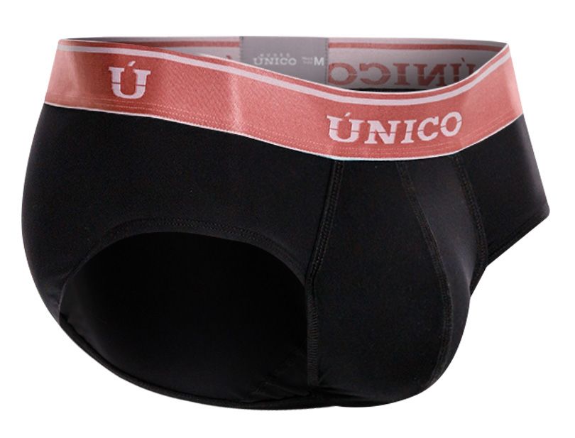 Unico 24110101108 Oro Rosa Mens Comfortable Soft Briefs Black