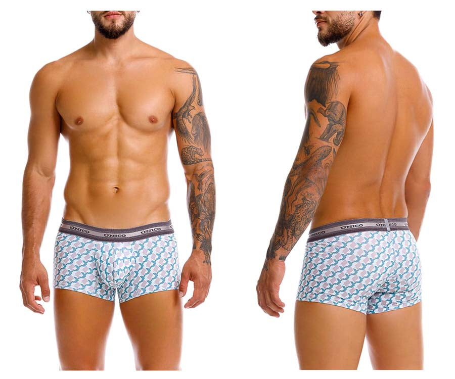 Unico 25040100115 Caterva Mens Boxer Briefs Trunks Printed