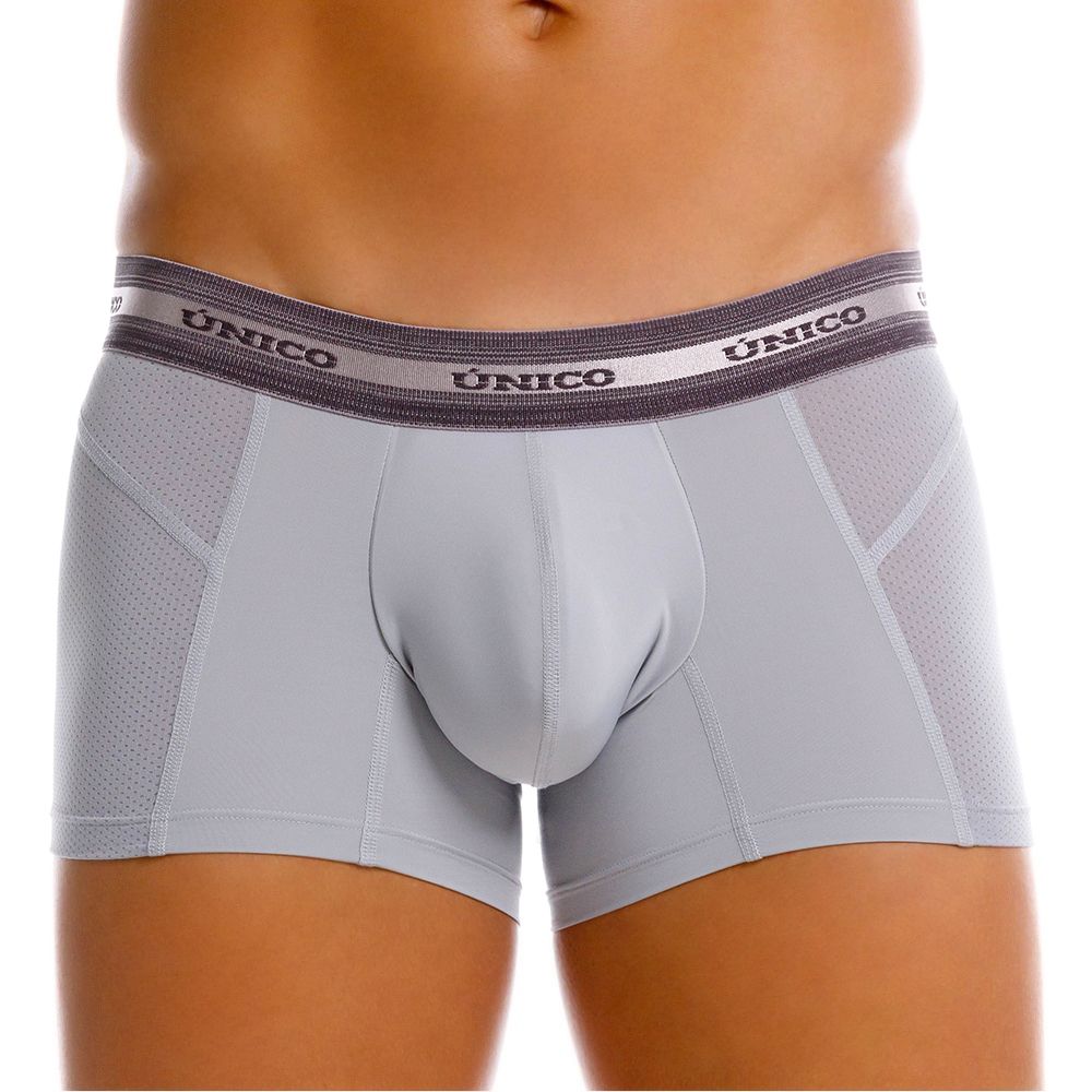 Unico 25040100123 Albaricoque Mens Boxer Briefs Trunks Gray