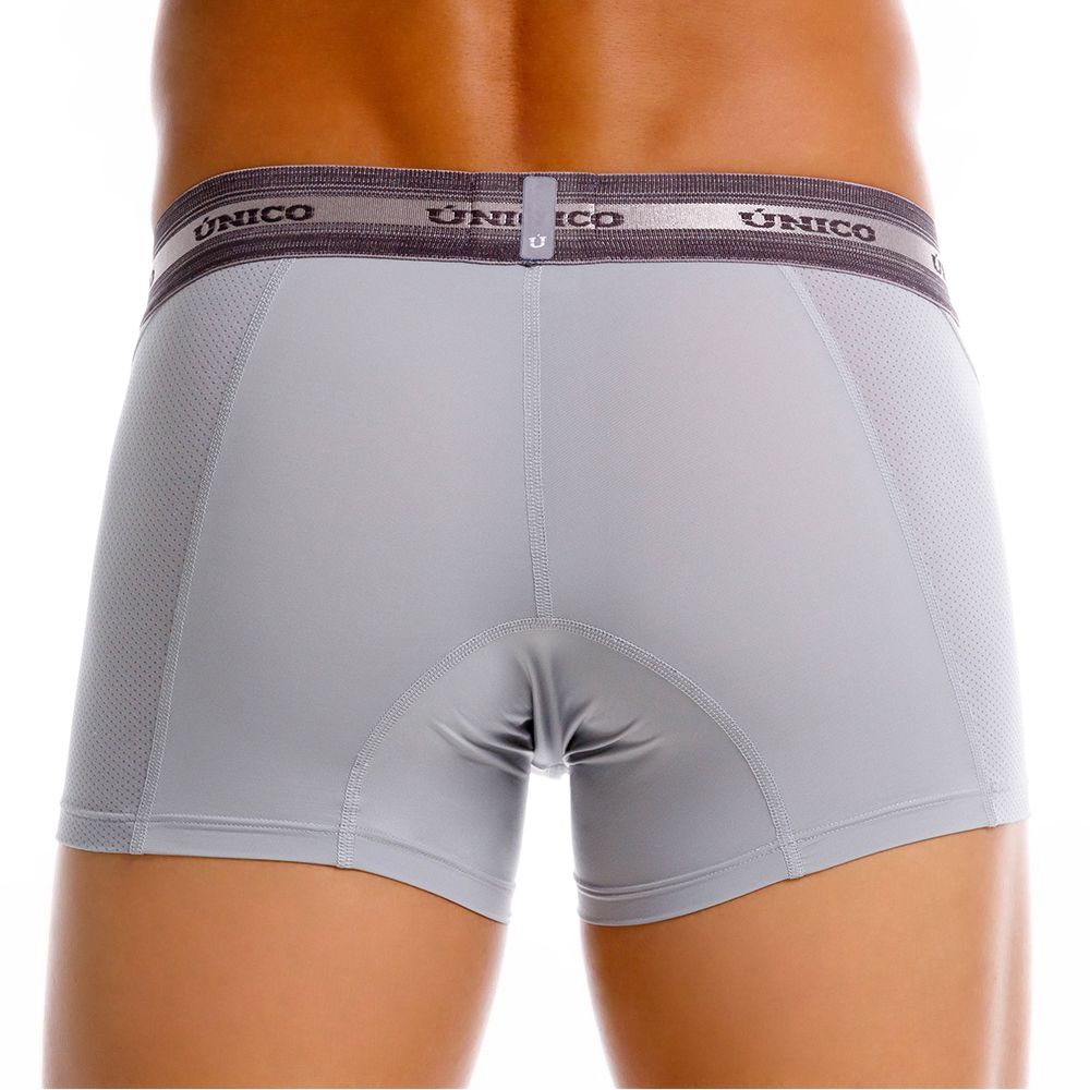 Unico 25040100123 Albaricoque Mens Boxer Briefs Trunks Gray