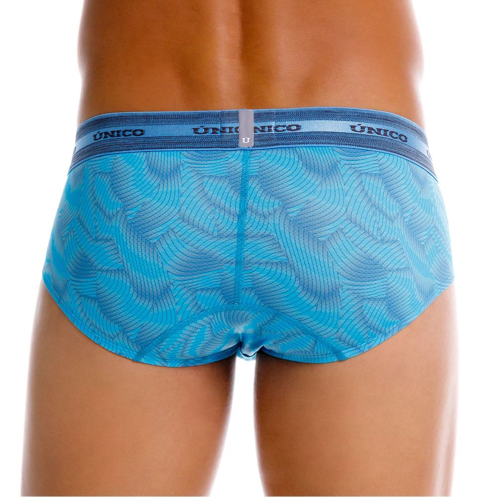 Unico 25040101101 Estraza Mens Dynamic Print Briefs Blue