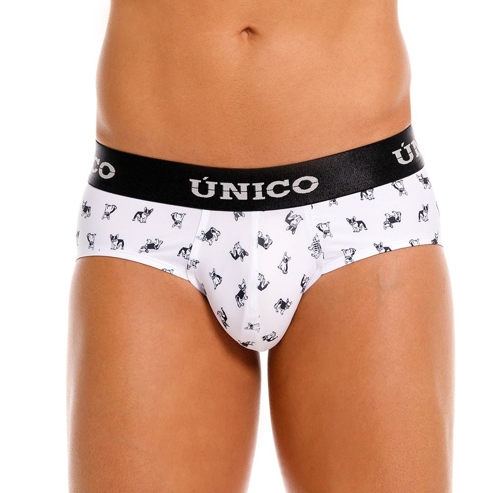 Unico 25040101130 Frenchis Mens Stay Stylish Briefs White Plus Sizes