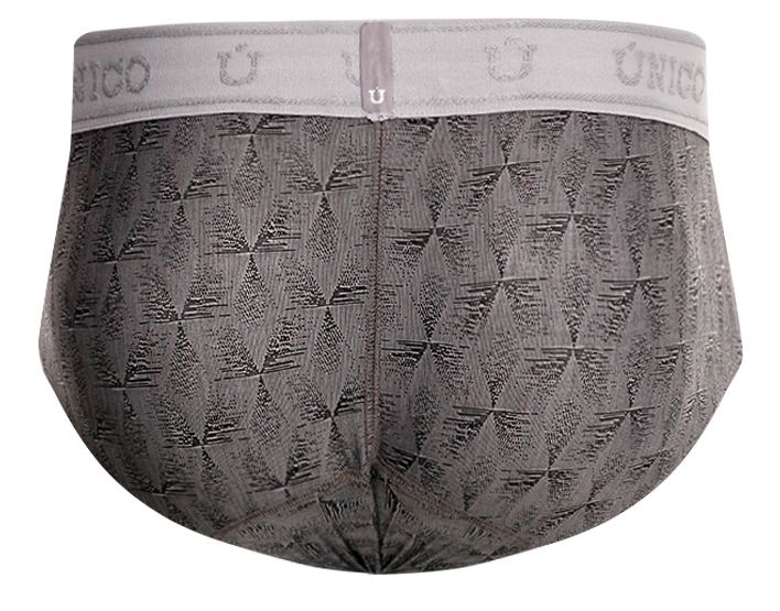 Unico 25050101103 Chisell Mens Refined Comfort Briefs Gray Plus Sizes
