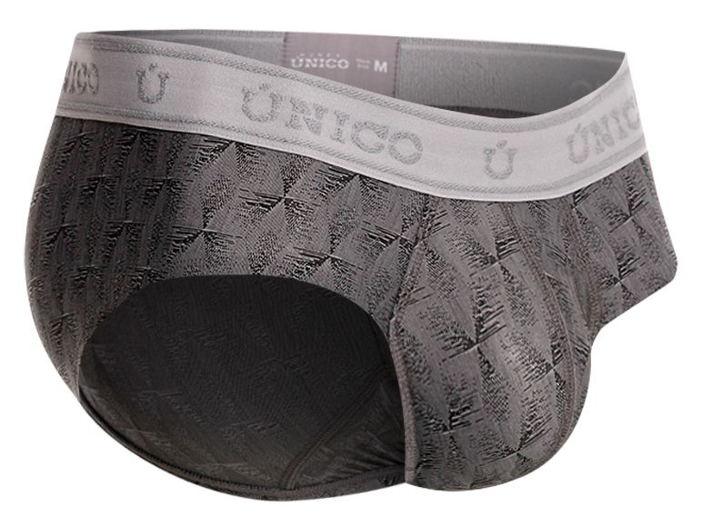 Unico 25050101103 Chisell Mens Refined Comfort Briefs Gray Plus Sizes