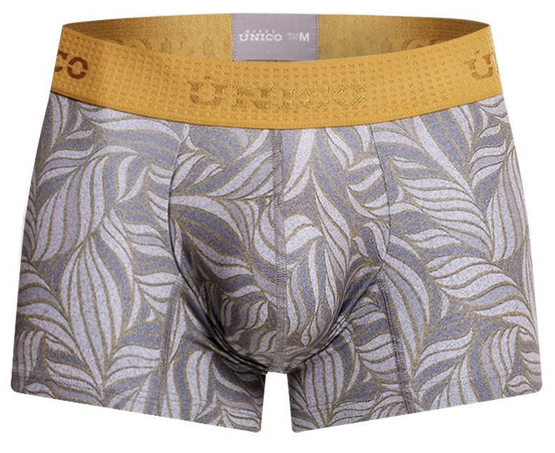 Unico 25070100104 Caudal Mens Stylish Trunks Gray Print Plus Sizes