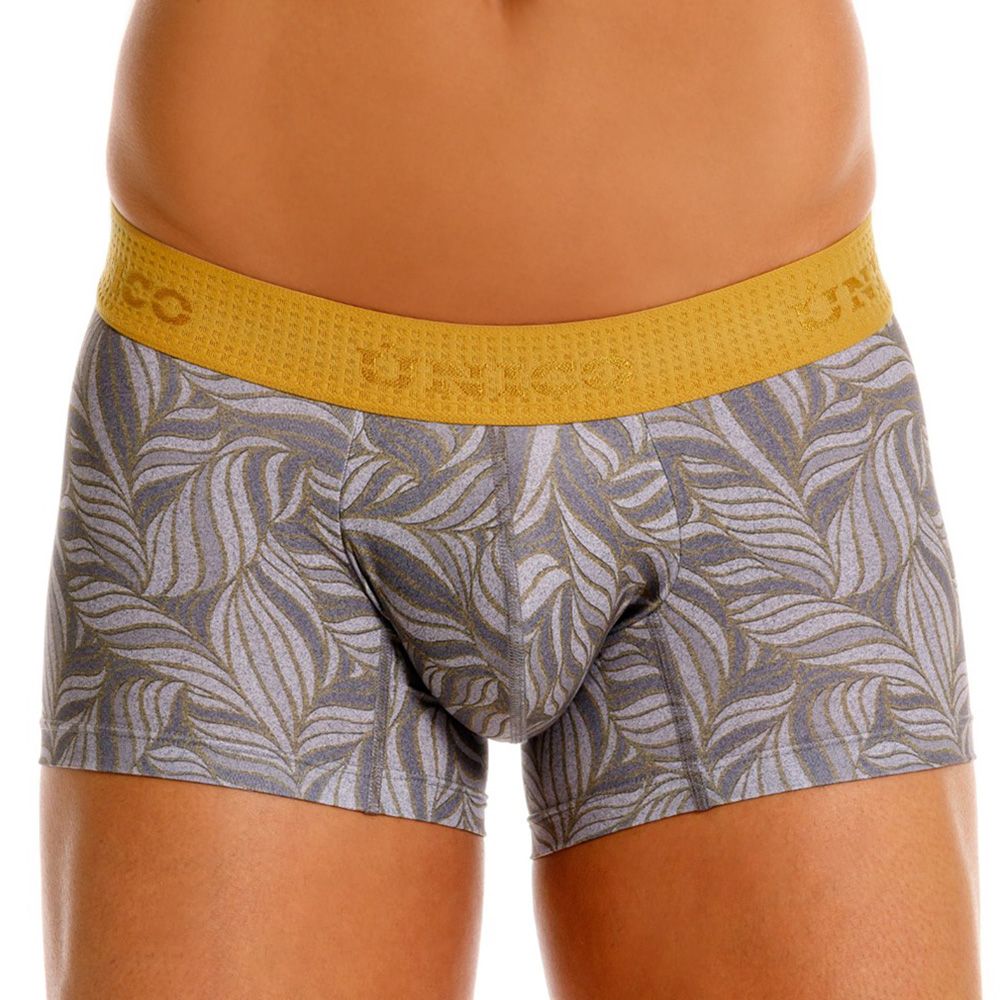Unico 25070100104 Caudal Mens Stylish Trunks Gray Print Plus Sizes