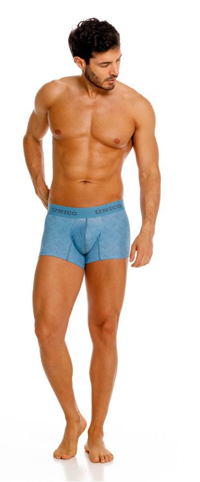 Unico 26020100111 Lenoso Mens Keep it Sleek Trunks Blue Plus Sizes