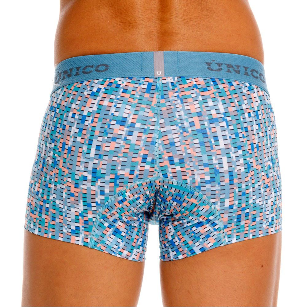 Unico 26020100112 Lignina Mens Everyday Underwear Trunks Blue Plus Sizes