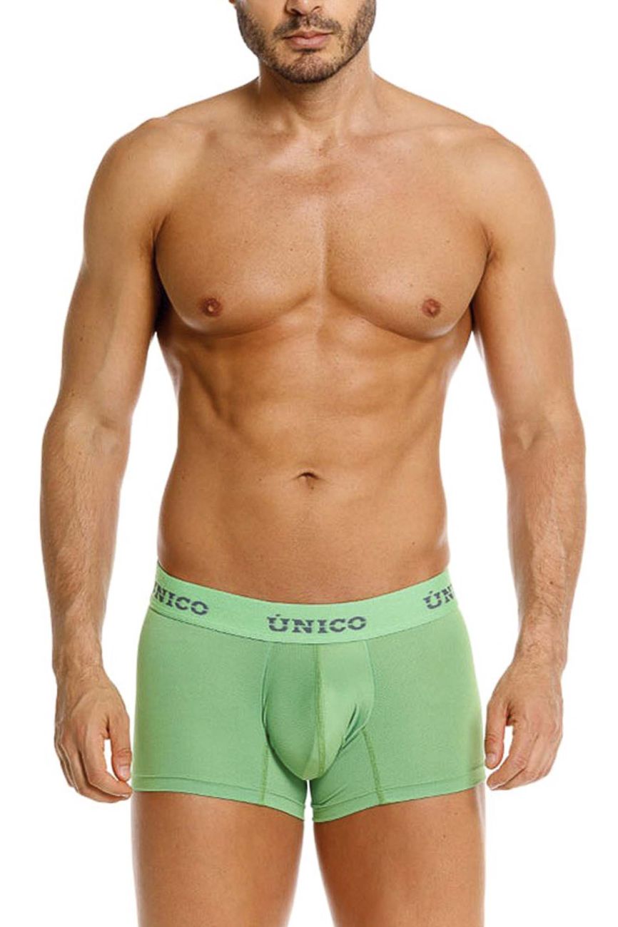 Unico 26020100119 Frog Mens Clean & Minimal Trunks Green Plus Sizes