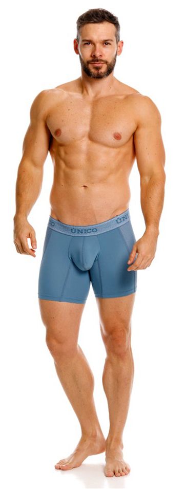 Unico 26040100227 Classic Boxer Briefs - Premium Comfort and Fit Blue Plus Sizes