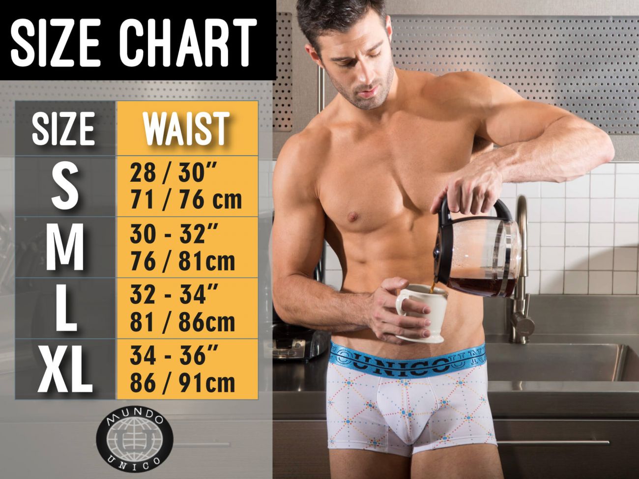 Unico 25060100104 Chihuahua Mens Playful Teal Blue Trunks Plus Sizes