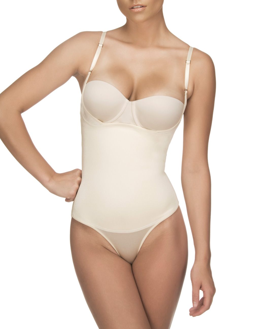 Vedette 107 Evonne Underbust Bodysuit in Bikini