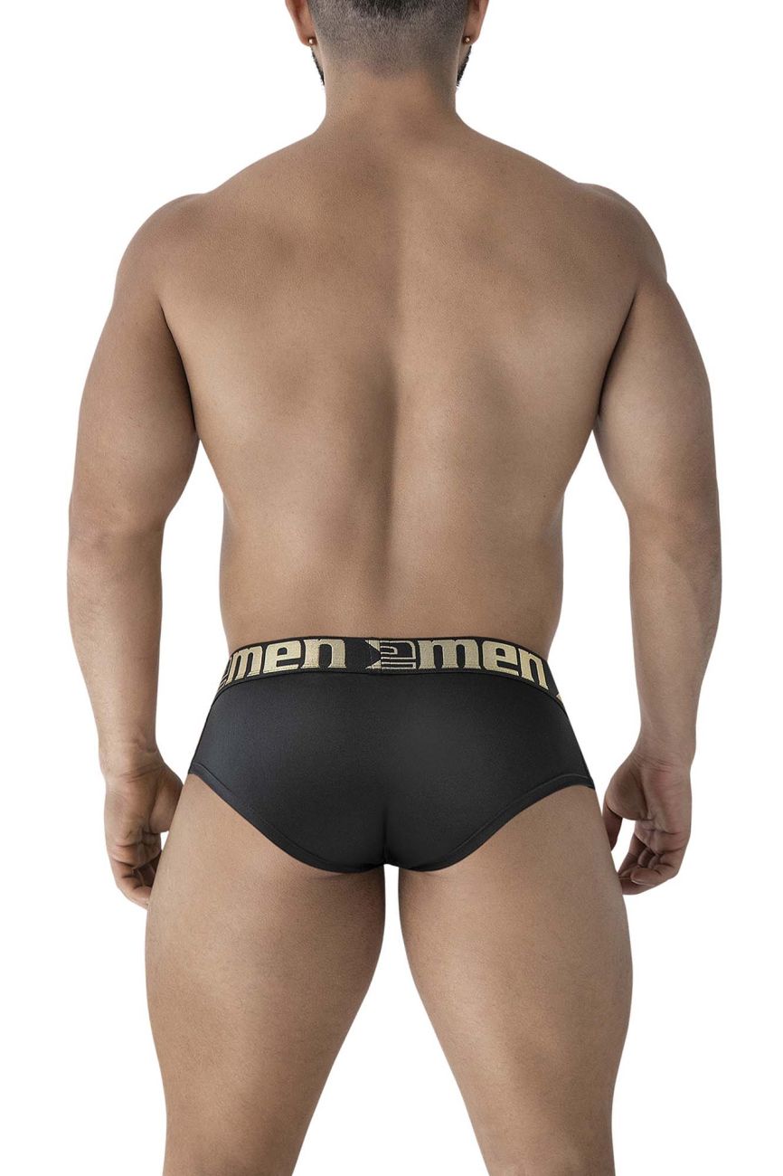 Xtremen 41316 Mens Comfortable Microfiber Briefs Black