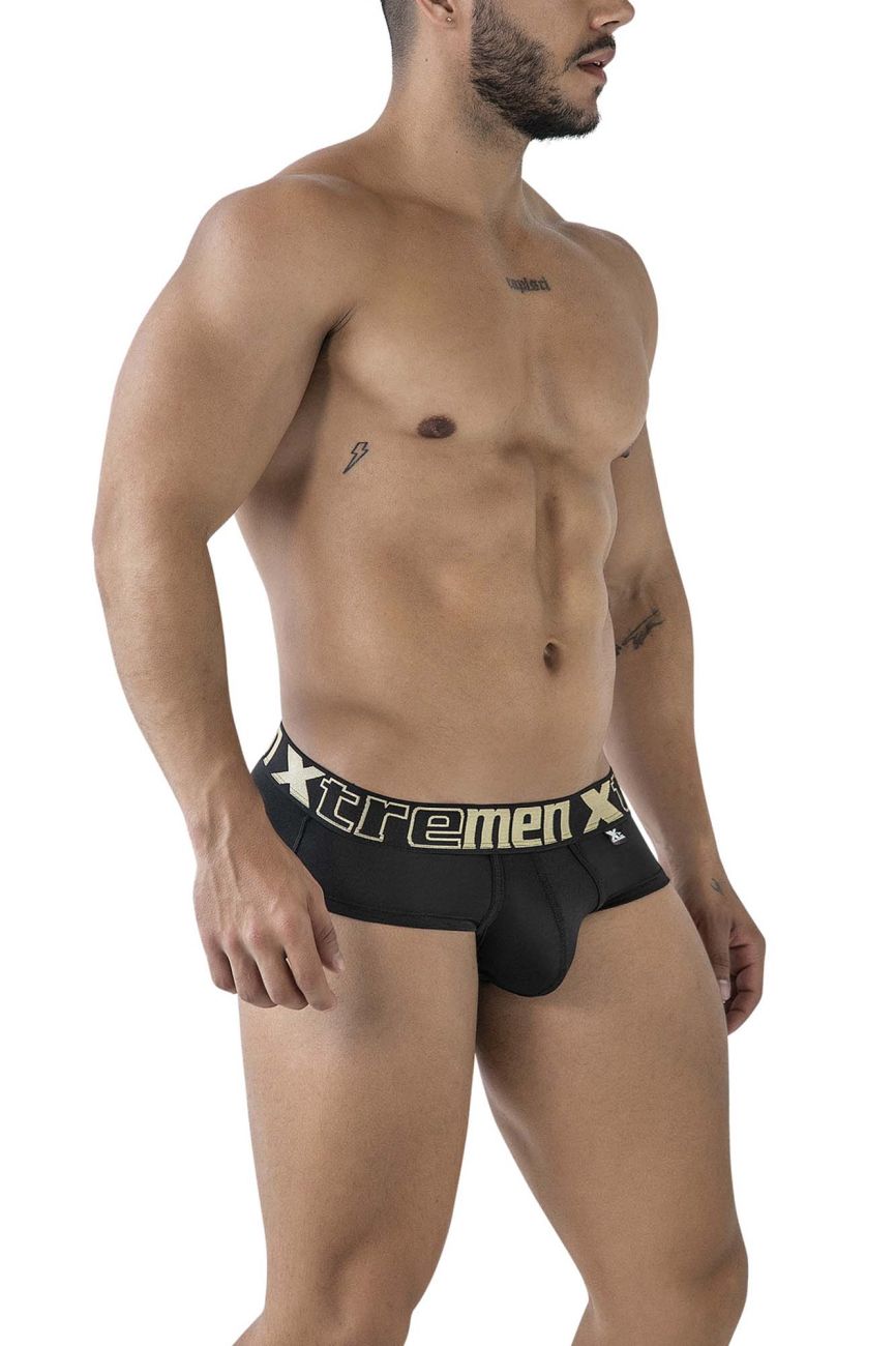 Xtremen 41316 Mens Comfortable Microfiber Briefs Black