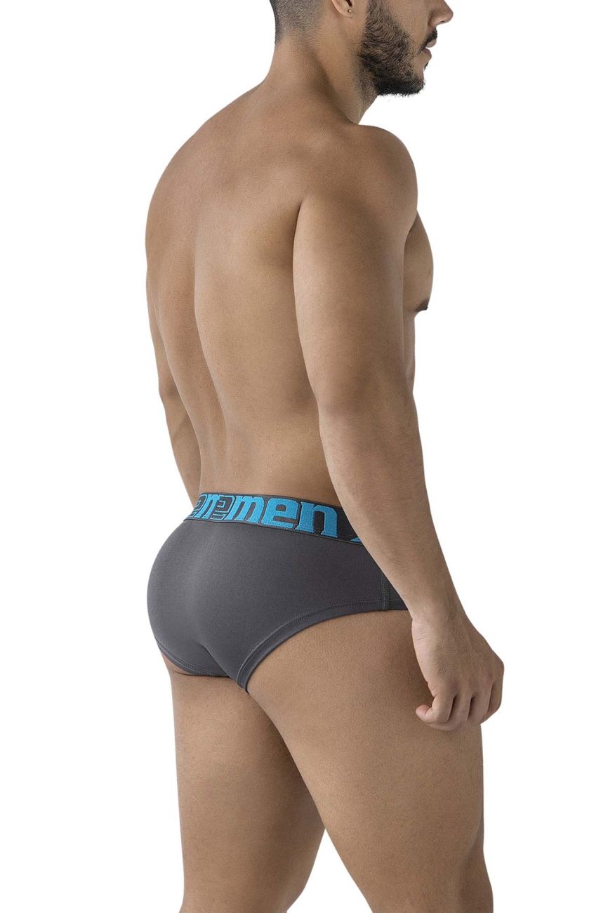 Xtremen 41316 Mens Comfortable Microfiber Briefs Gray
