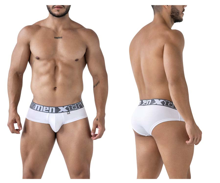 Xtremen 41316 Mens Comfortable Microfiber Briefs White