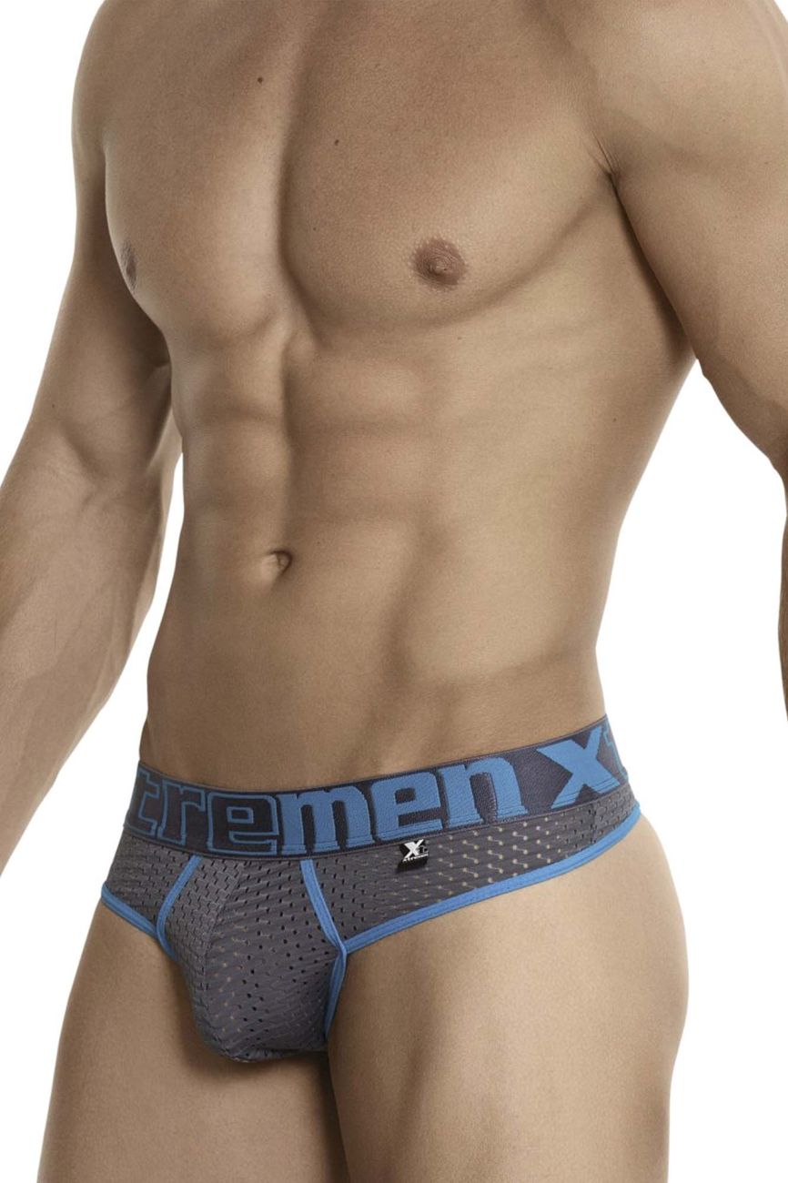 Xtremen 91036-3 3PK Thongs Black-White-Gray