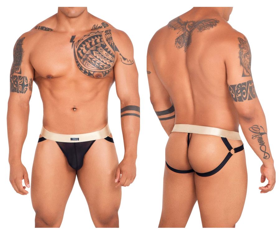 Xtremen 91134 Stylish Mesh Jockstrap Black