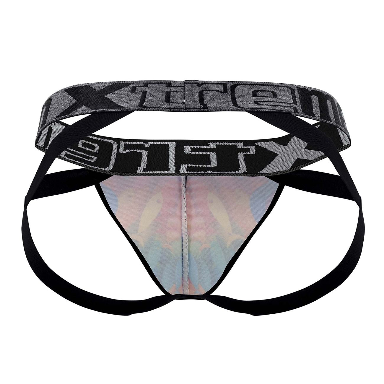 Xtremen 91148 Printed Microfiber Jockstrap Rainbow Fish