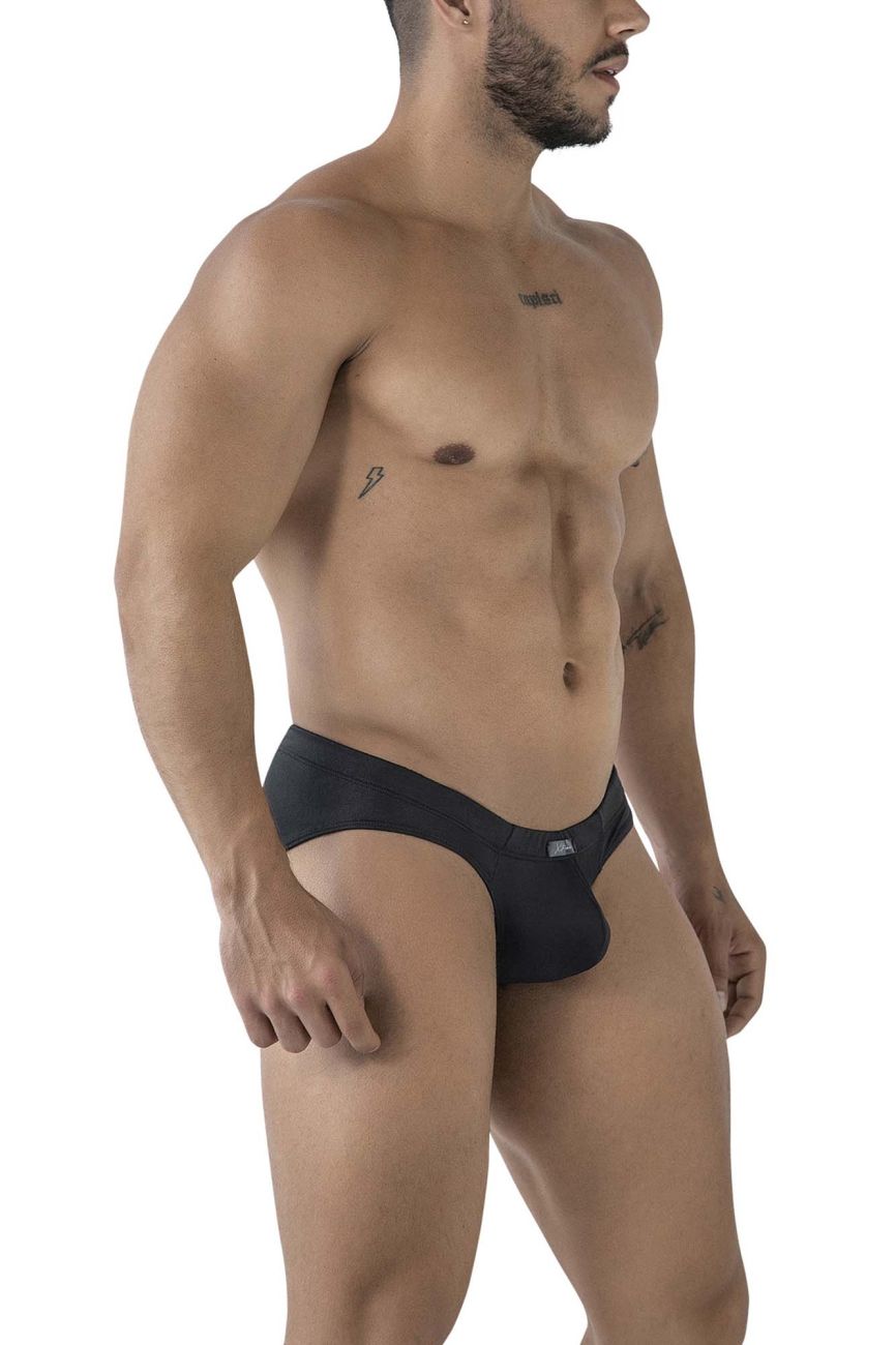 Xtremen 91207B Microfiber Mens Silky Briefs Black