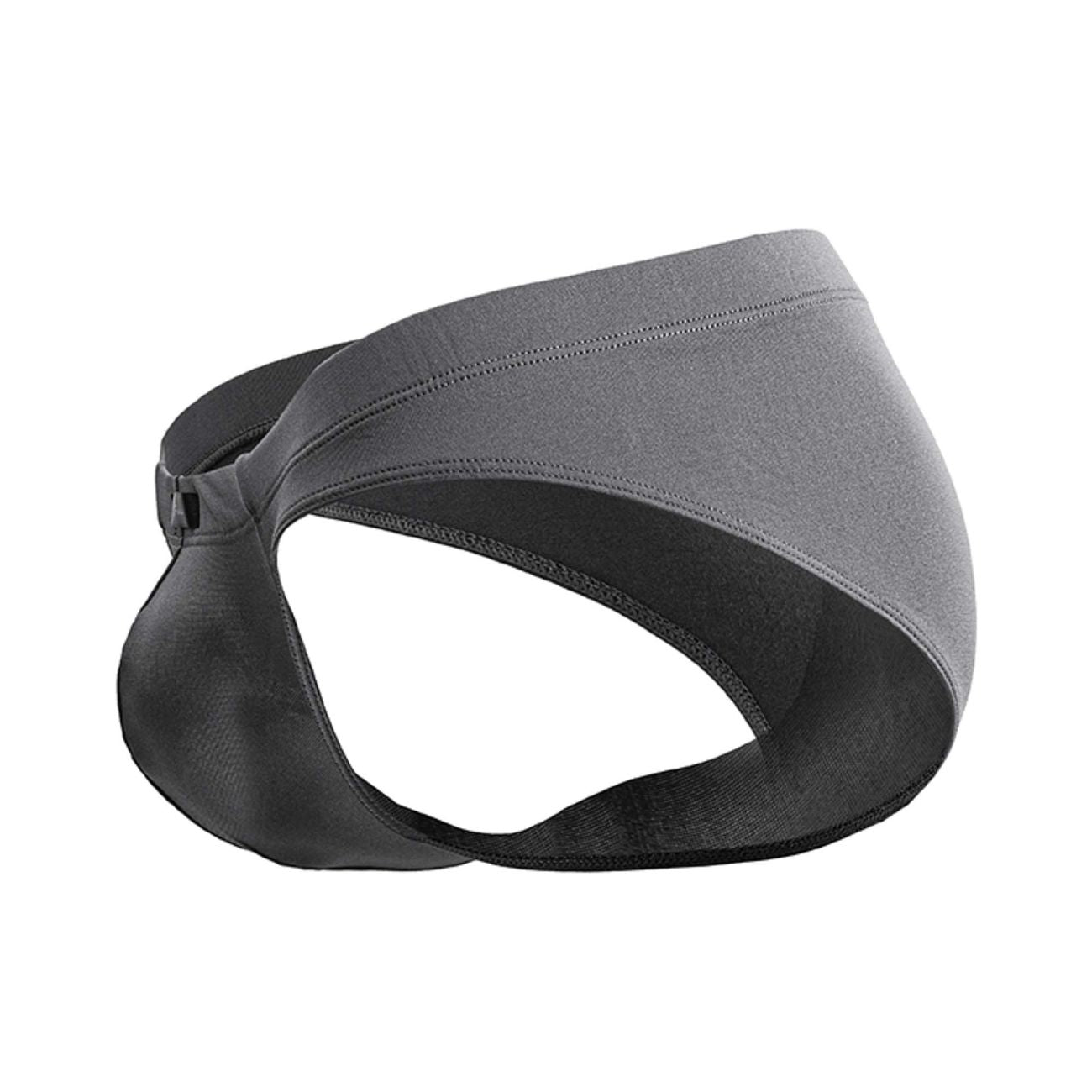 Xtremen 91207B Microfiber Mens Silky Briefs Gray