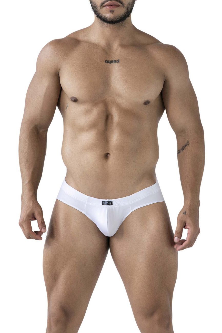 Xtremen 91207B Microfiber Mens Silky Briefs White