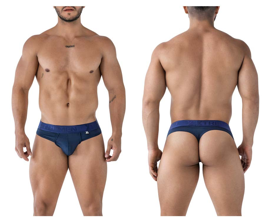 Xtremen 91211B Mens Soft Microfiber Thongs Navy