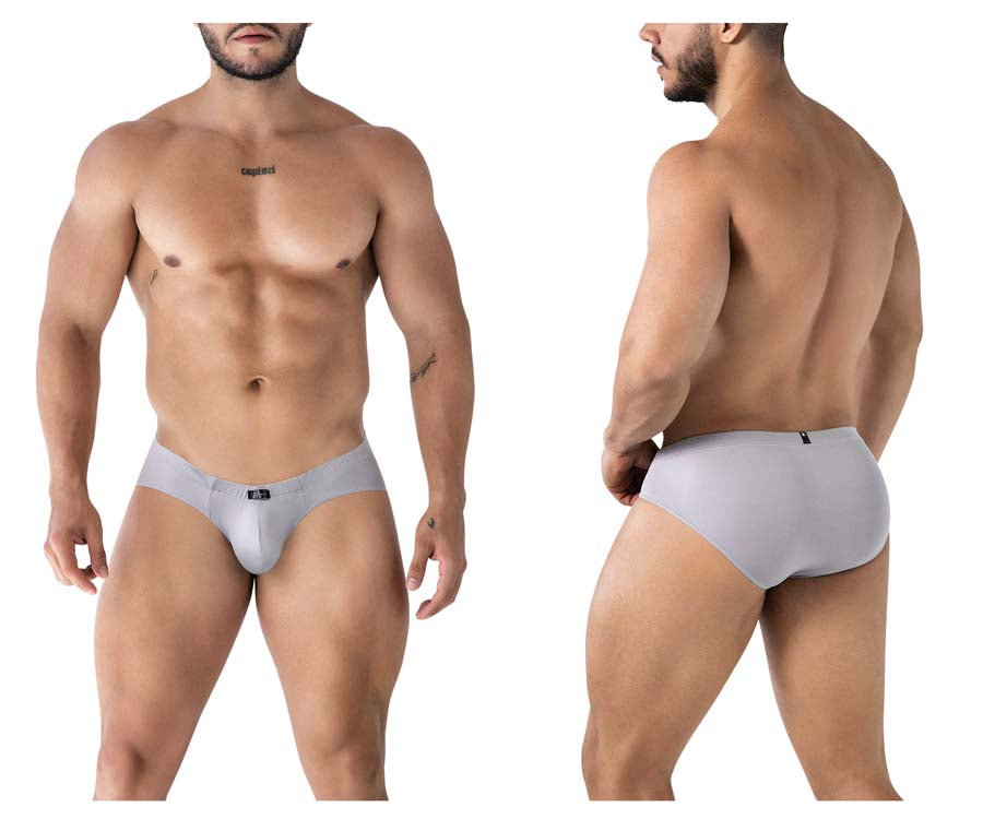 Xtremen 91218 Mens Pastel Coloured Microfiber Briefs Gray
