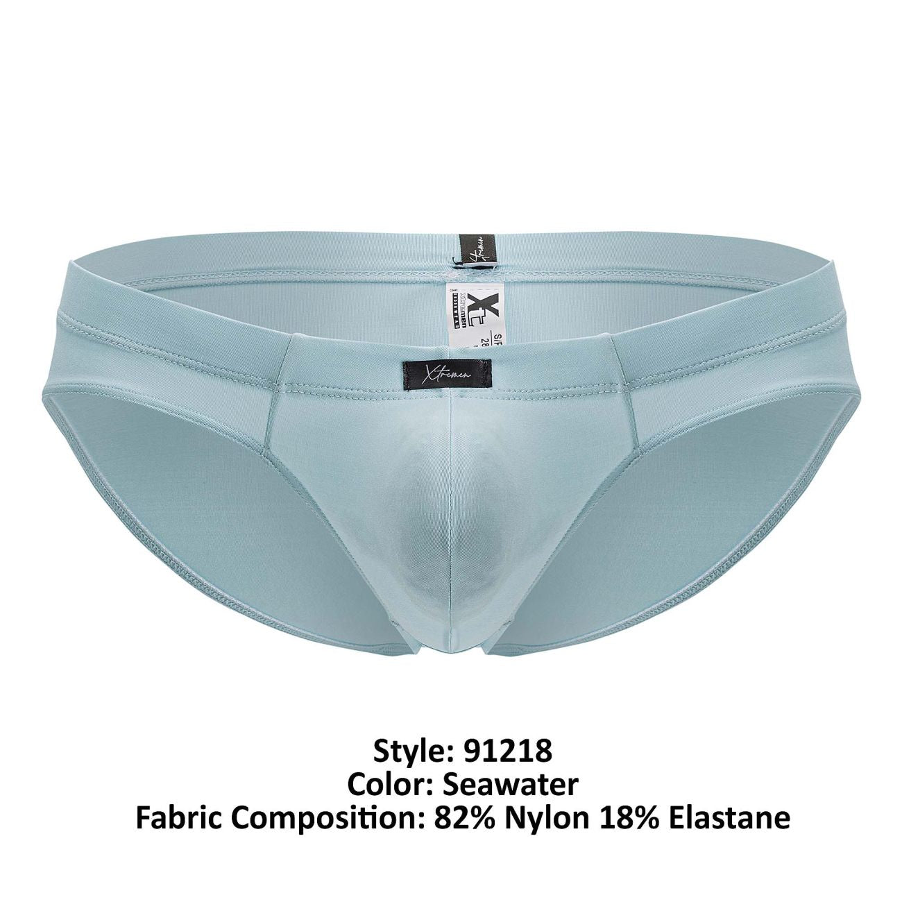 Xtremen 91218 Mens Pastel Coloured Microfiber Briefs Seawater