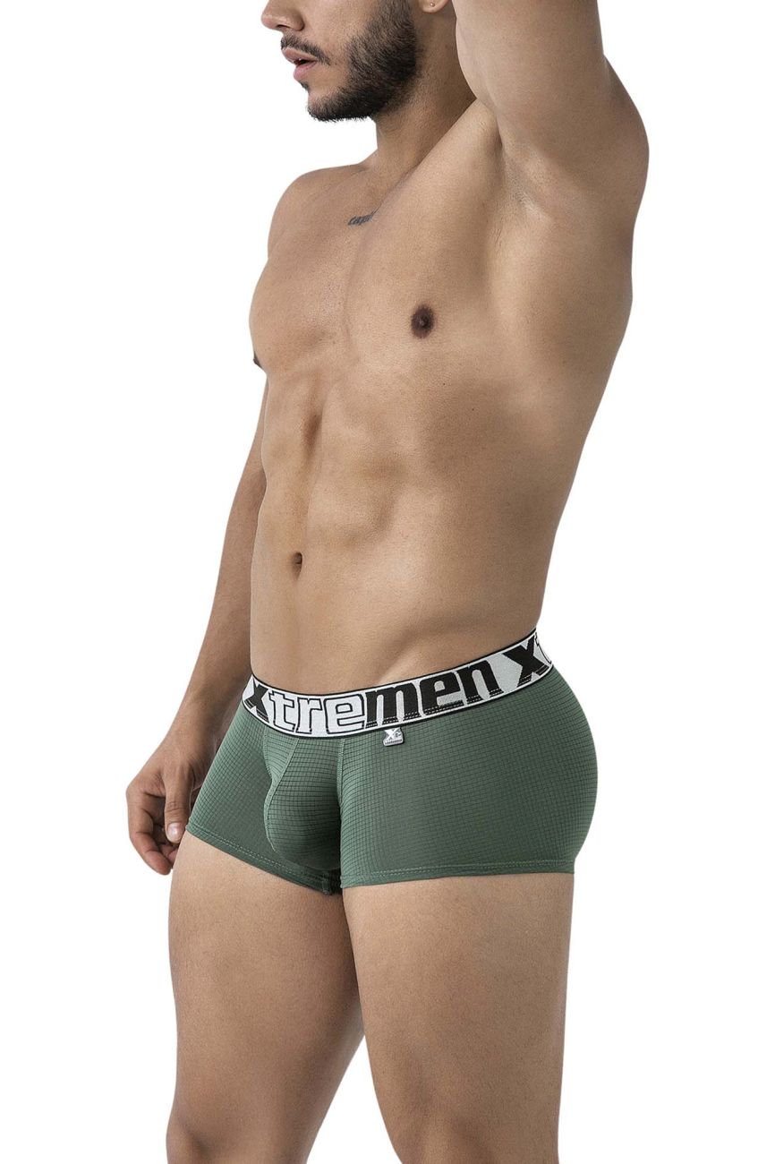 Xtremen 91222 Microfiber Mens Underwear Trunks Green