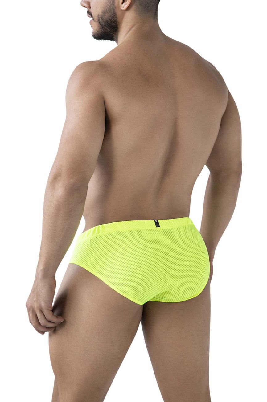 Xtremen 91227 Mens Soft Microfiber Briefs Neon Green