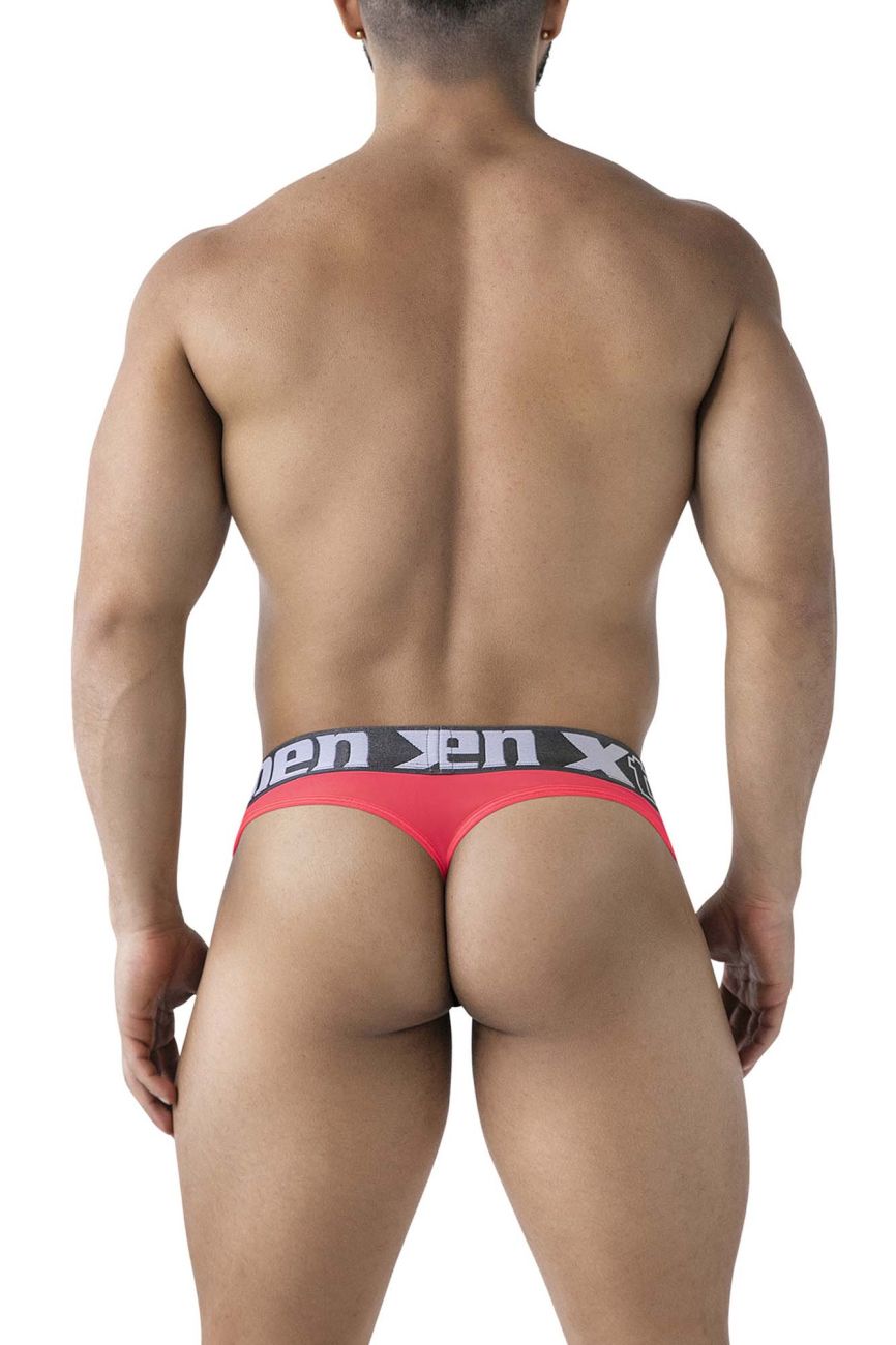 Xtremen 91235 Mens Sheer Microfiber Thong Fuchsia