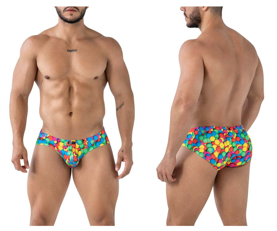 Xtremen 91248 Mens Colourful Printed Briefs Bubbles